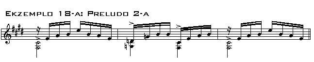 Preludo 2-a, harmoniikoj