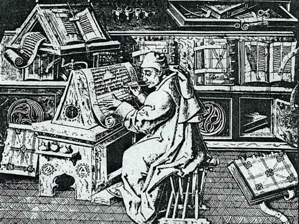 Gutenberg laboris sola kaj por senamima libro...