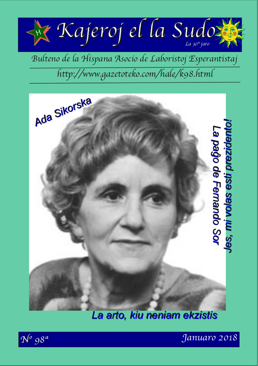 Kovrilo de la numero 98ª: Ada Sikorska, ĵurnalistino esperanta