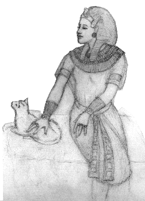Juna faraono, desegnita de Megaera Lorenz